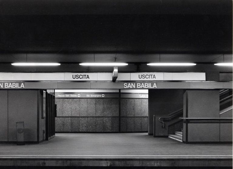 Franco Albini, interni della metropolitana di Milano © Fondazione Franco Albini