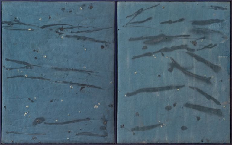 Giulio Turcato, Dittico blu, 1973