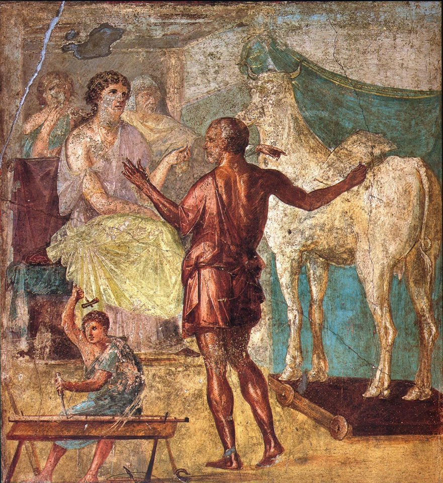 Gli affreschi del triclinio della Casa dei Vettii, a Pompei