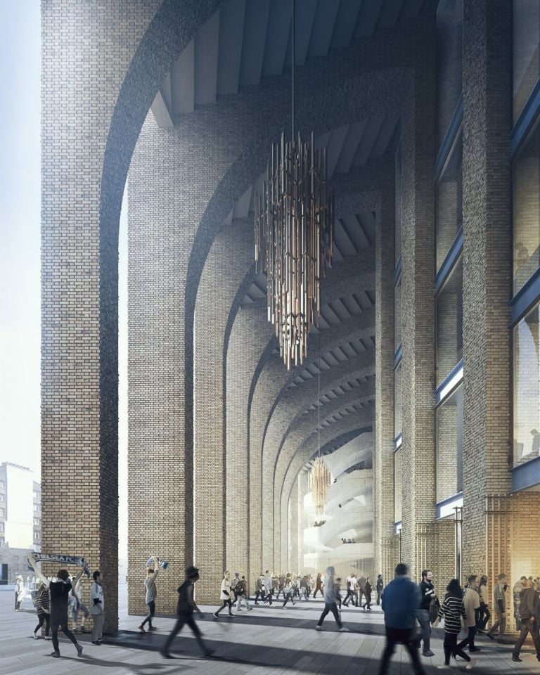 Il progetto per il nuovo Stamford Bridge, Londra (c) Herzog & de Meuron