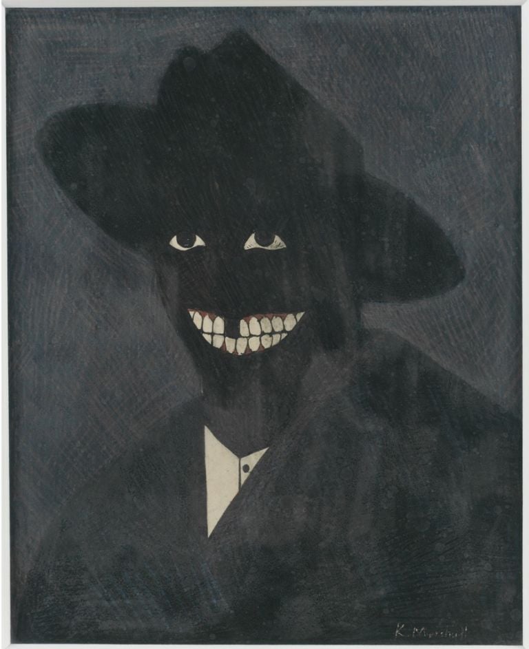 Kerry James Marshall, A Portrait of the Artist as a Shadow of His Former Self, 1980 - Collection of Steven and Deborah Lebowitz - © Kerry James Marshall - Photo Matthew Fried, © MCA Chicago