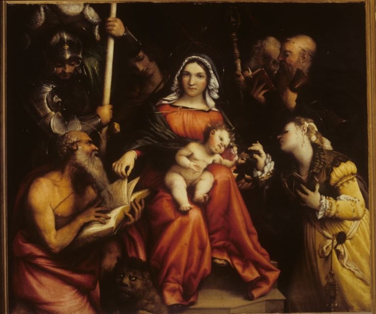 Lorenzo Lotto, Nozze mistiche di Santa Caterina, 1524 - Roma, Gallerie Nazionali d’Arte Antica, Palazzo Barberini