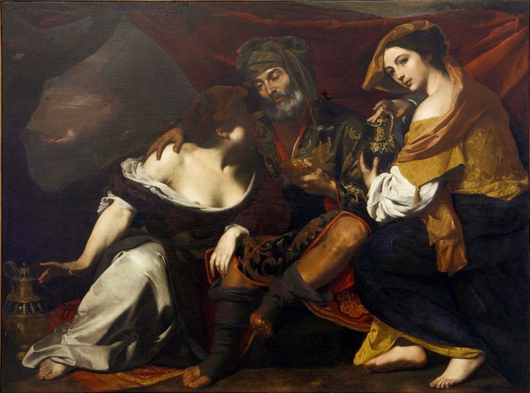 Massimo Stanzione, Loth e le figlie, 1635-40 ca.. Galleria Nazionale di Cosenza
