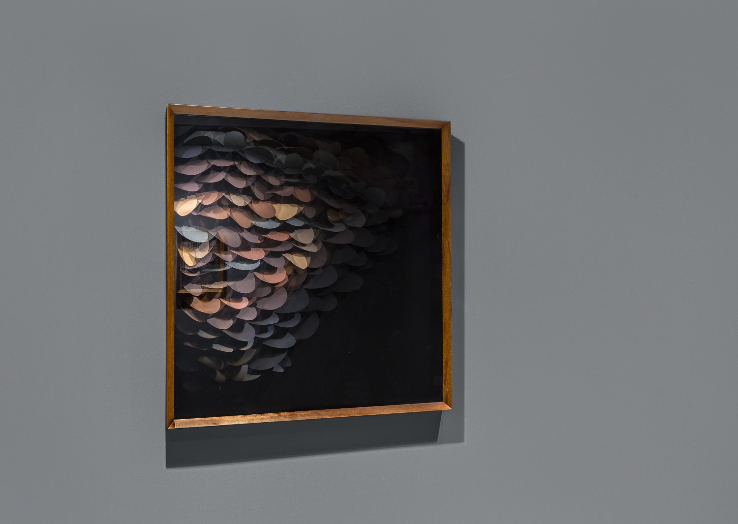 Maurizio Donzelli, Mirror, 2016, Mix media in box, 101 x 97 x 7,5 cm, photo Enrico Fiorese