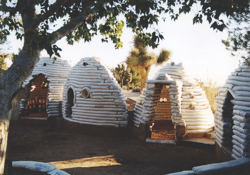 Nader Khalili, Sandbag Shelter, 1995 - Courtesy of the California Institute of Earth Art and Architecture