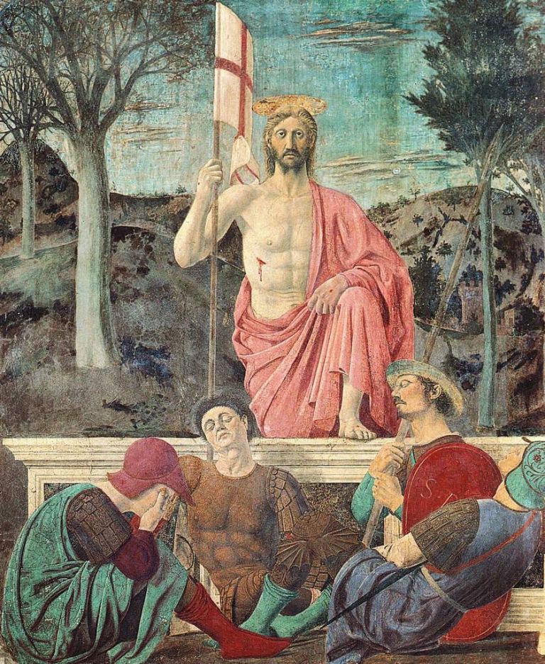 Piero della Francesca, Resurrezione, 1450-63. Museo Civico di Sansepolcro