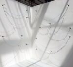 Simone Monsi, Transparent word banners, 2016, installation view at MFA Fine Art Degree Show, Goldsmiths, London, Courtesy the artist