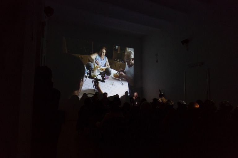 Talk at . Museolaboratorio, Città Sant’Angelo 2017. Photo Claudia Petraroli