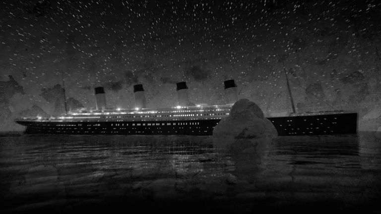 Titanic Sinks. Real Time. Still da film