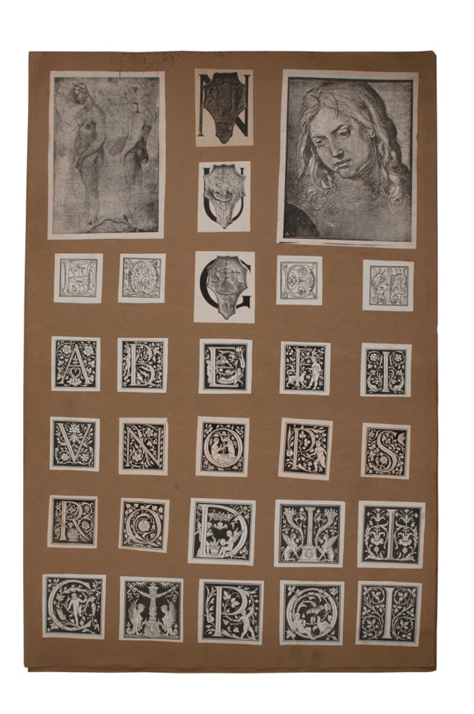 Umberto Boccioni, Atlante delle immagini 1, 1895-1909, tav. A2r. Verona, Biblioteca Civica, Fondo Callegari-Boccioni