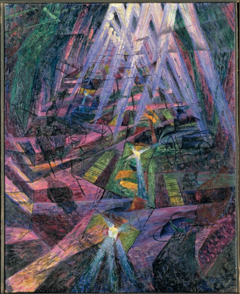 Umberto Boccioni, Forze di una strada, 1911, Osaka City Museum of Modern Art