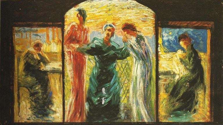 Umberto Boccioni, Veneriamo la Madre, 1907-08, Collezione privata, courtesy Galleria Tega