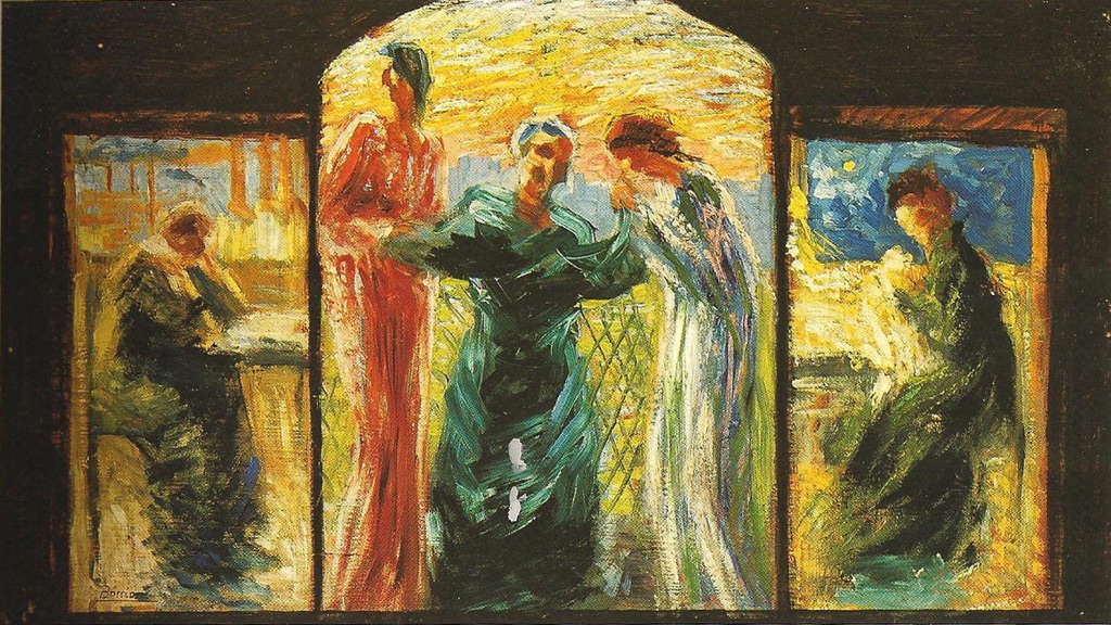 Umberto Boccioni, Veneriamo la Madre, 1907-08, Collezione privata, courtesy Galleria Tega