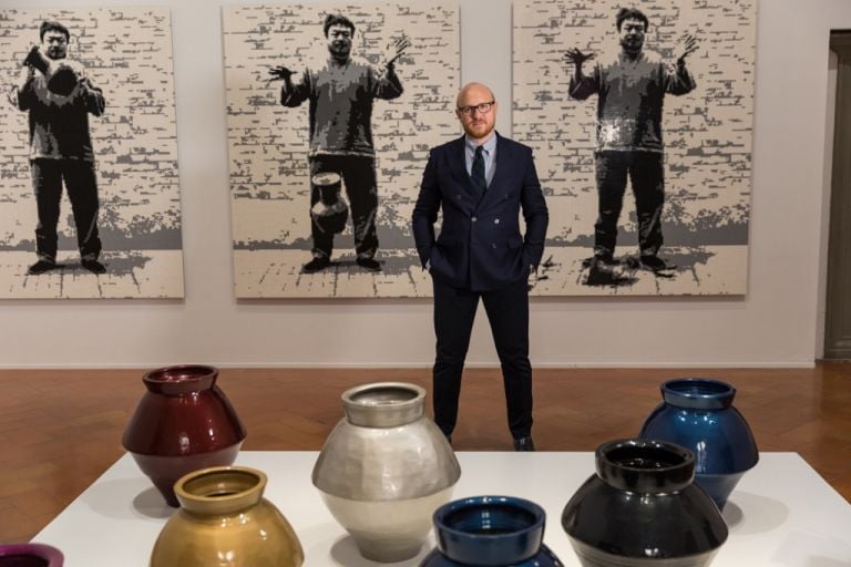 Arturo Galansino in una delle sale della mostra Libero di Ai Weiwei