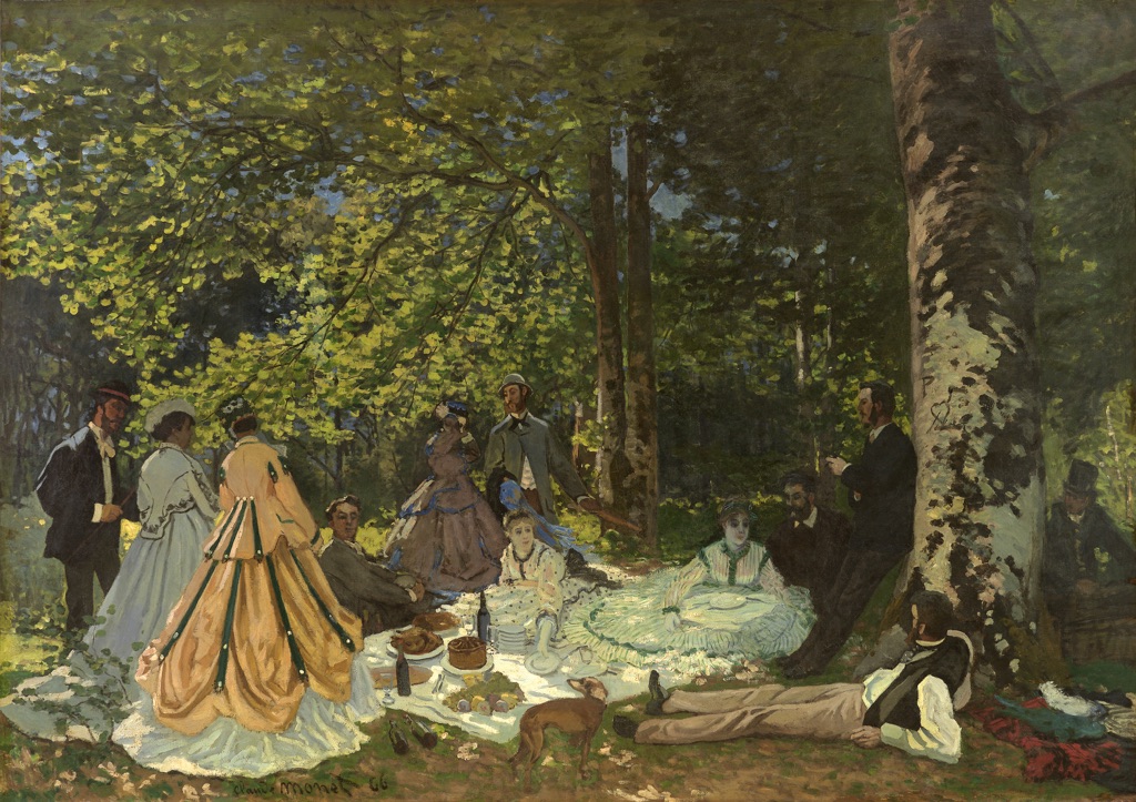 Claude Monet, Le Dejeuner sur l'herbe, 1866. Mosca, Museo di Stato delle Belle Arti