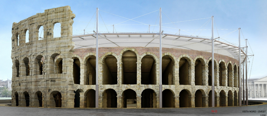 Copertura dell'Arena di Verona, il progetto di RTI capogruppo Roberto Gianfranco Maria Ventura (Codogno – Lodi)