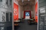 Dada 1916. La nascita dell’antiarte. Exhibition view at Museo di Santa Giulia, Brescia 2017. Ricostruzione del Cabaret Voltaire