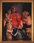 Daniele da Volterra, Madonna con il Bambino, san Giovannino e santa Barbara, olio su tavola, cm 131.6 x 100.4, Collezione privata