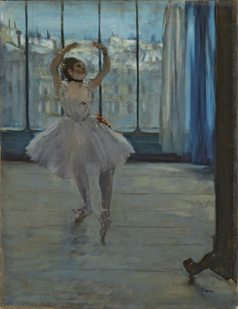 Edgar Degas, La Danseuse dans l'atelier du photographe, 1875. Mosca, Museo di Stato delle Belle Arti