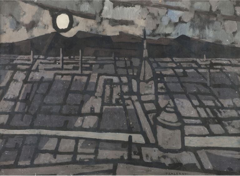Felice Casorati, Notturno a Torino, 1954. Milano, Museo del Novecento © Comune di Milano. Photo Mauro Ranzani