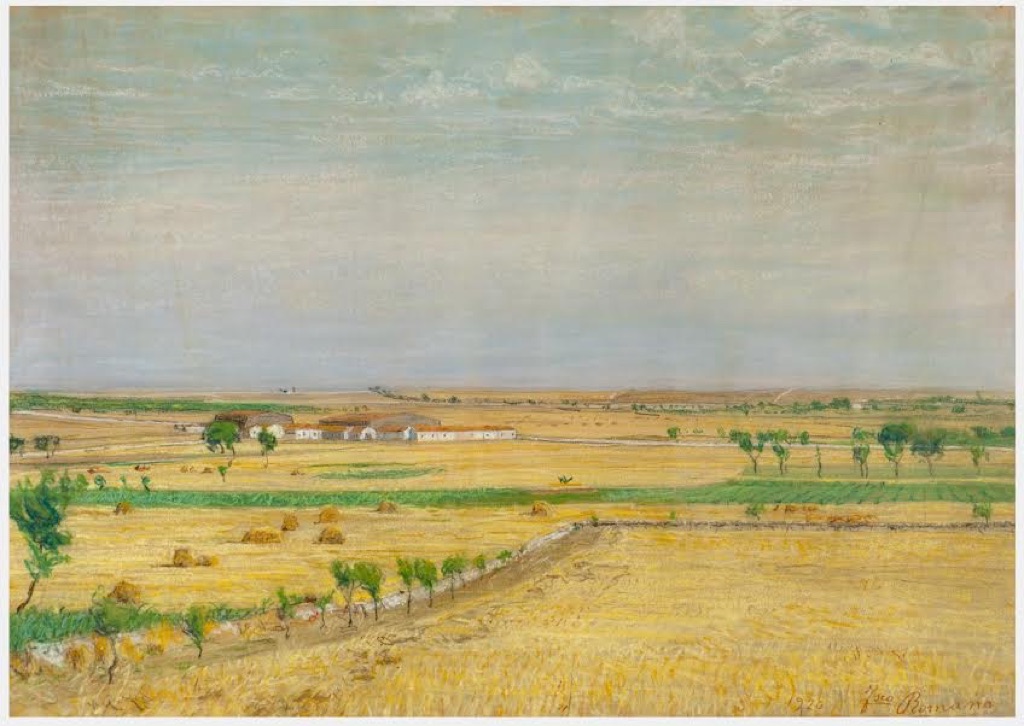 Francesco Romano, Campo di grano, 1920. Acquistato dalla Provincia di Bari nel 1929