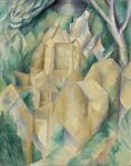 Georges Braque, Le Chateau de la Roche Guyon, 1909. Mosca, Museo di Stato delle Belle Arti