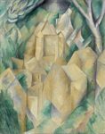 Georges Braque, Le Chateau de la Roche Guyon, 1909. Mosca, Museo di Stato delle Belle Arti