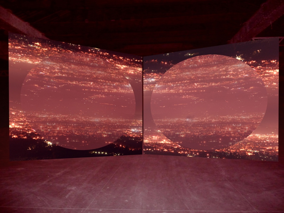 Grazia Toderi, Orbite Rosse, 2009. Installation, Various dimensions, Video Projection, loop, DVD, color, sound Ed. 1-5