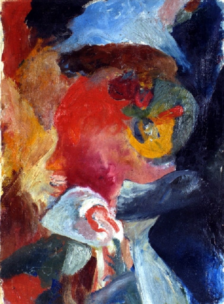 Hans Richter, Lokomotivseele. Visionäres Portrait, 1916. Lugano, Museo d’arte della Svizzera italiana, Collezione Canton Ticino