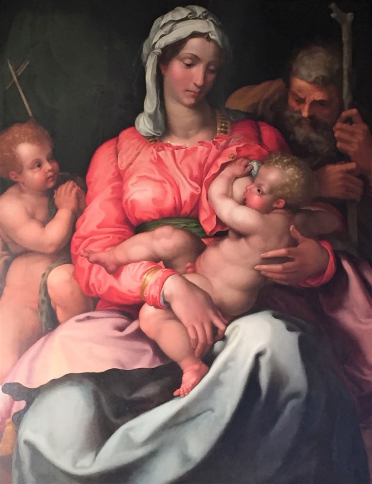 Jacopino del Conte (attr.), Sacra Famiglia, olio su tela, cm 92 x 119, Gallerie Nazionali di Arte Antica di Roma, Galleria Corsini
