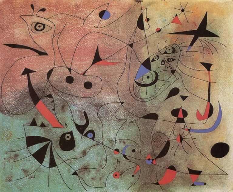 Joan Mirò, serie constellation-the-morning-star, 1939