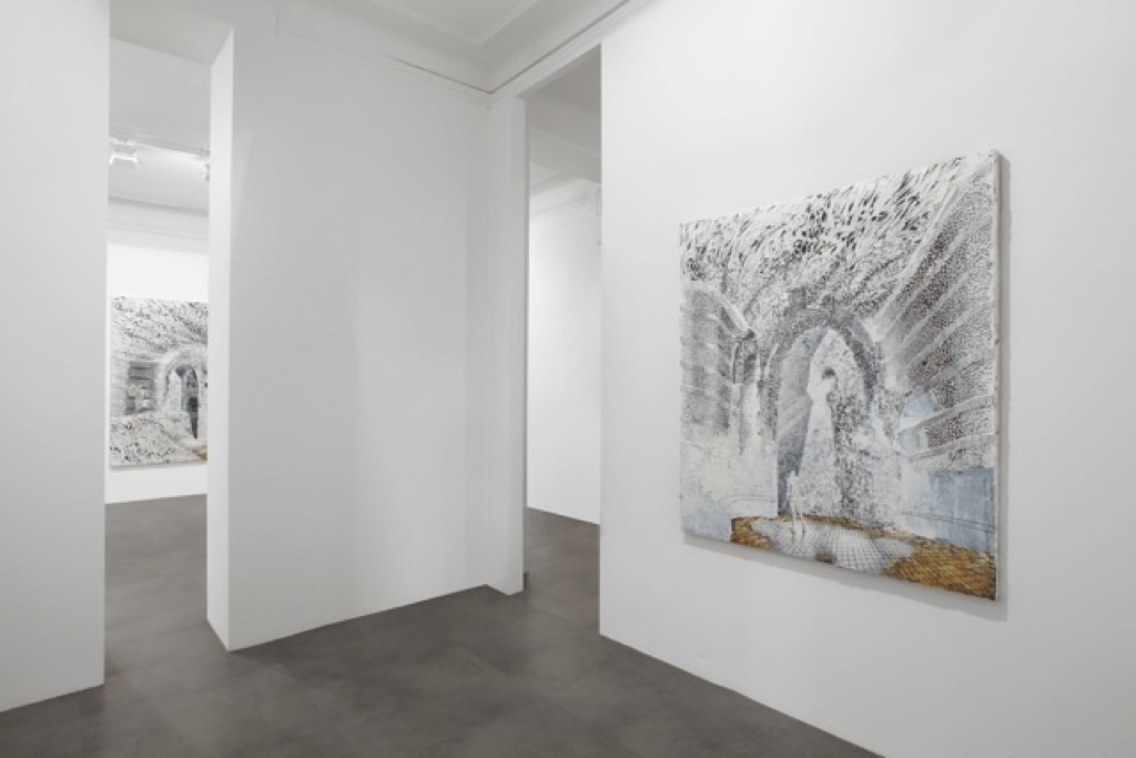 Joerg Lozek, White Paintings. Exhibition view at Galleria Mimmo Scognamiglio, Milano 2017