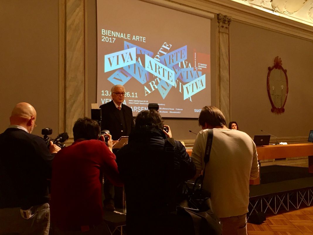 La conferenza di presentazione della Biennale di Venezia