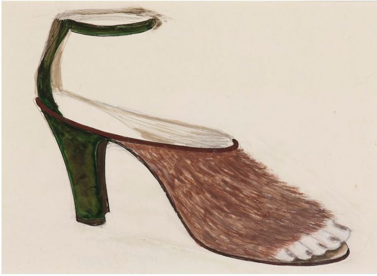 Meret Oppenheim, Sandals pour Schiaparelli (Projekt für Sandalen), 1936. Sprengel Museum, Hannover