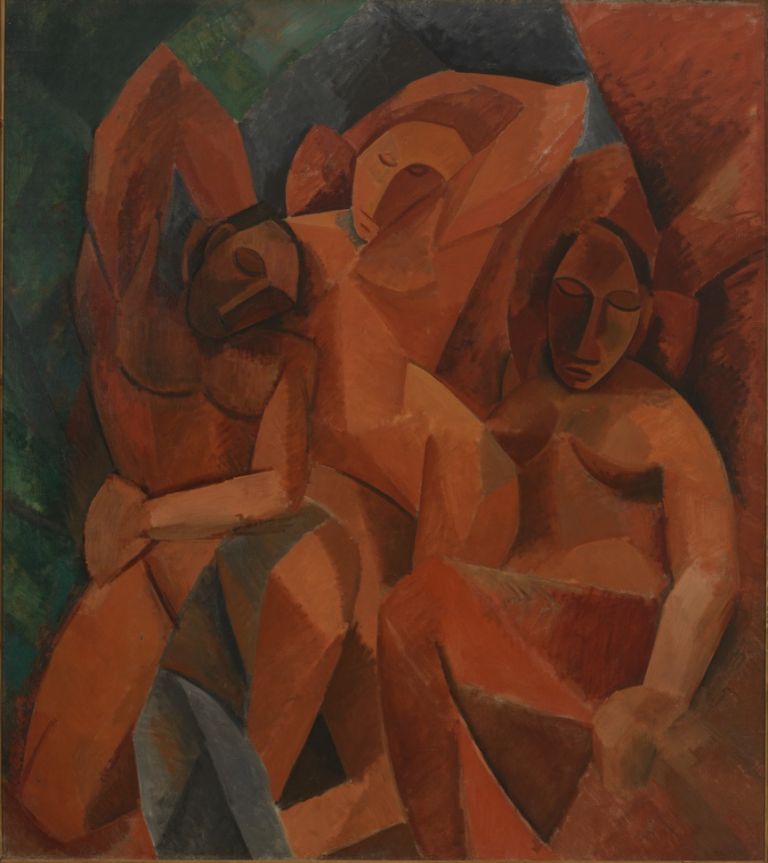 Pablo Picasso, Trois femmes. Esquisse du tableau, 1908. Mosca, Museo di Stato delle Belle Arti