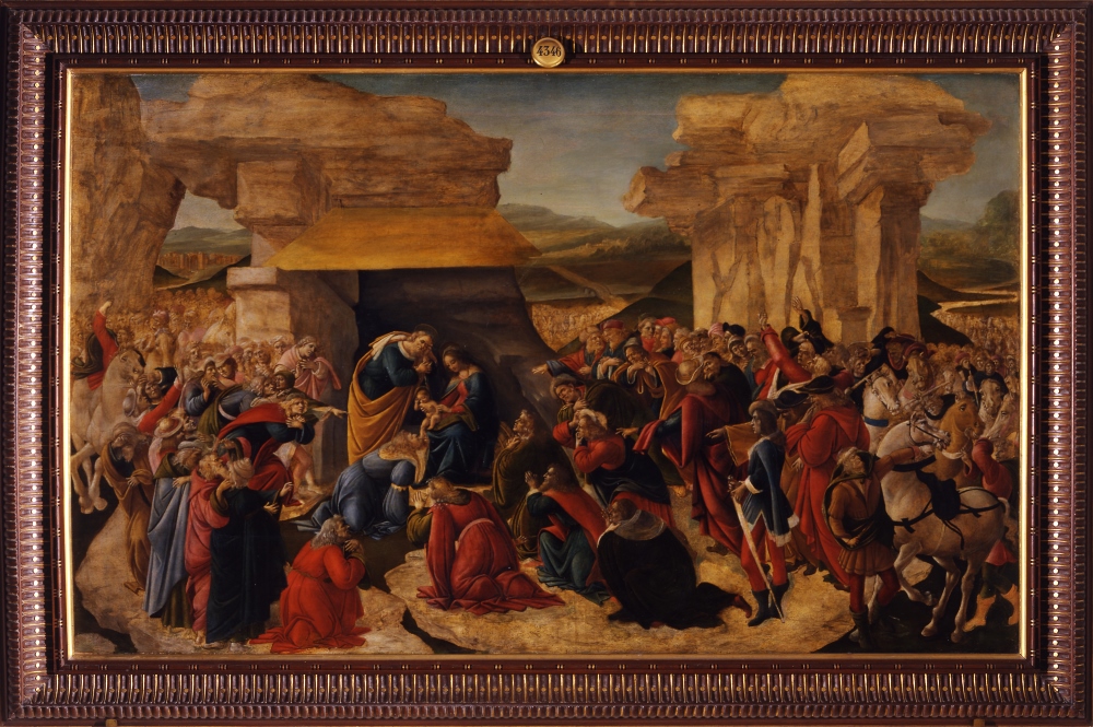 Sandro Botticelli, Firenze, Galleria degli Uffizi, Adorazione dei Magi