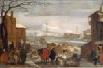 Sinibaldo Scorza, Paesaggio invernale con figure