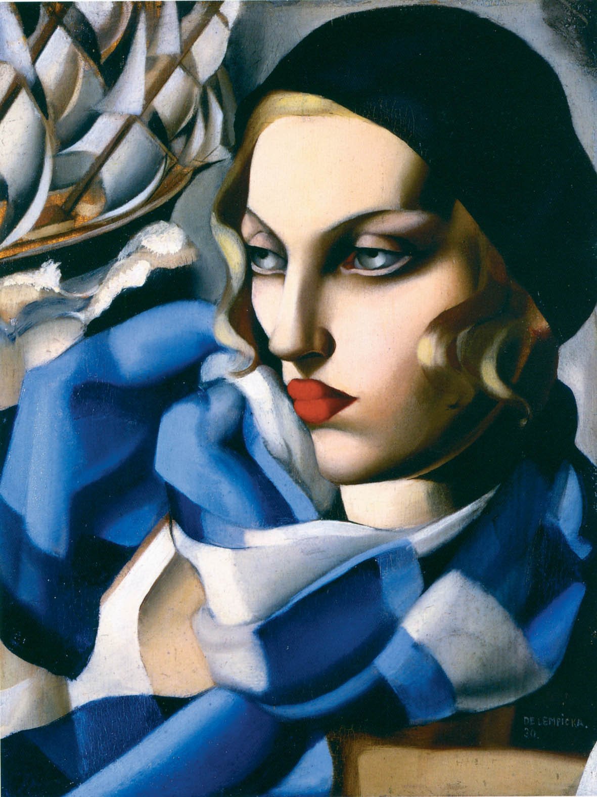 Tamara de Lempicka, La sciarpa blu, 1930, collezione privata