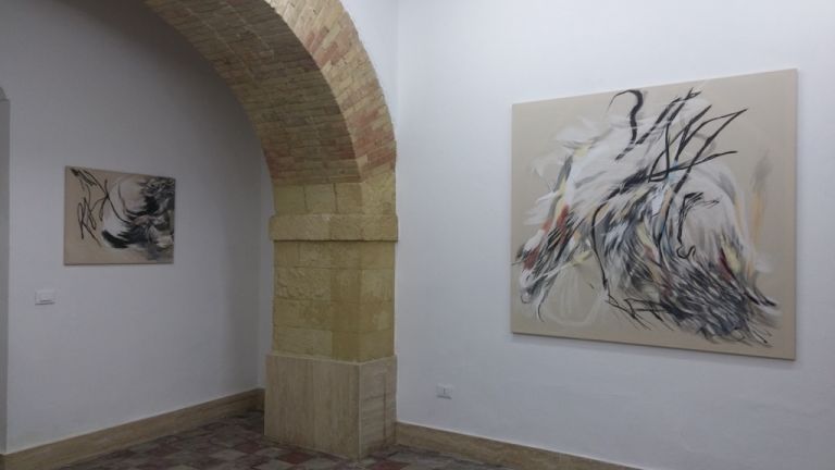 Veronica Paretta, Sublime lineam. Exhibition view at Galleria Macca, Cagliari 2017
