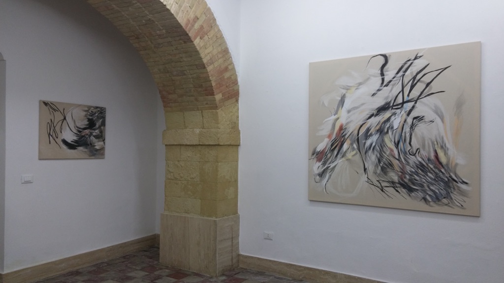 Veronica Paretta, Sublime lineam. Exhibition view at Galleria Macca, Cagliari 2017
