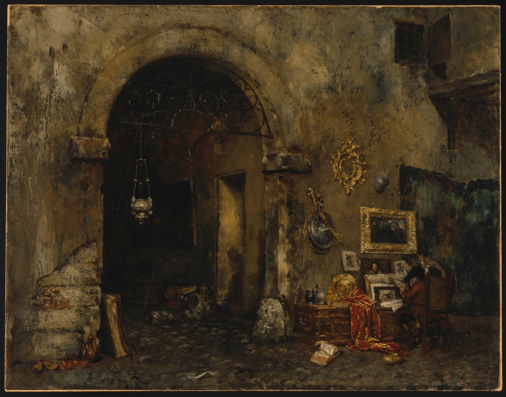 William Merritt Chase, The Antiquary Shop, 1879, © Brooklyn Museum