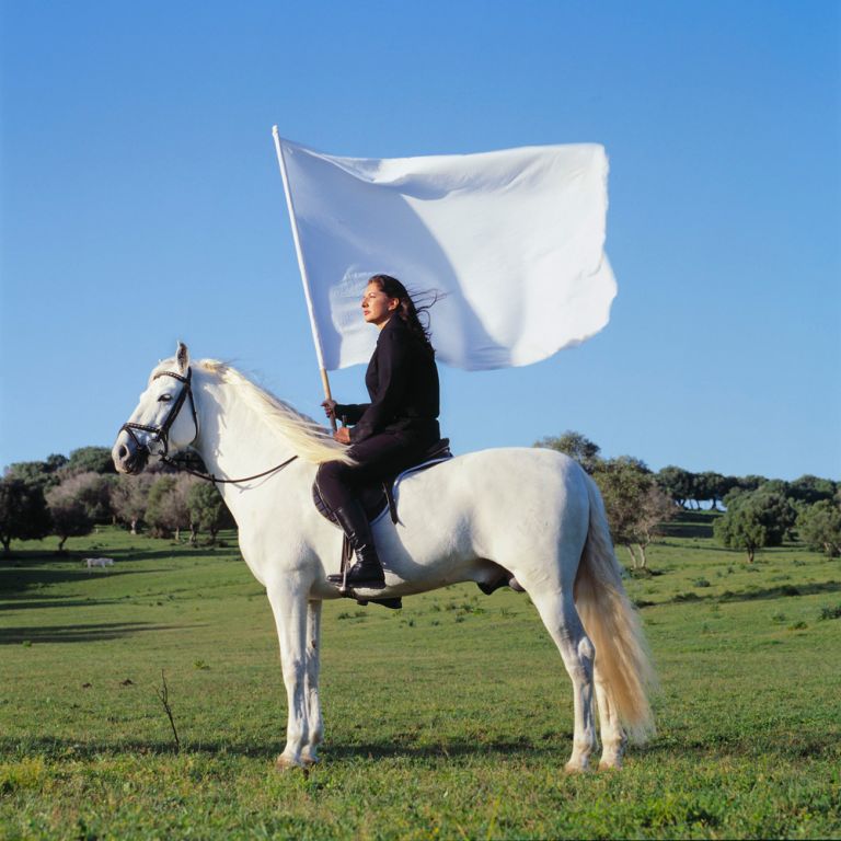 Marina Abramović, The Hero, 2001 © Marina Abramović/Bildupphovsrätt 2017 Photo: © TheMahler.com Courtesy of the Marina Abramović Archives