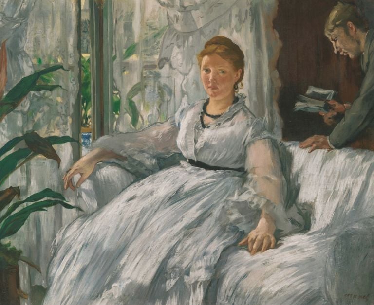 Édouard Manet, La lettura, 1865-1873, olio su tela, 61 x 73,2 cm, Parigi, Musée d’Orsay © René-Gabriel Ojéda – RMN-Réunion des Musées Nationaux – distr. Alinari