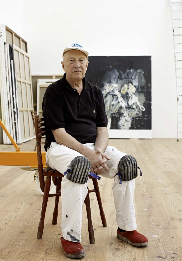 Georg Baselitz nel suo studio ad Ammersee, 2009 © Martin Müller Foto di Martin Müller