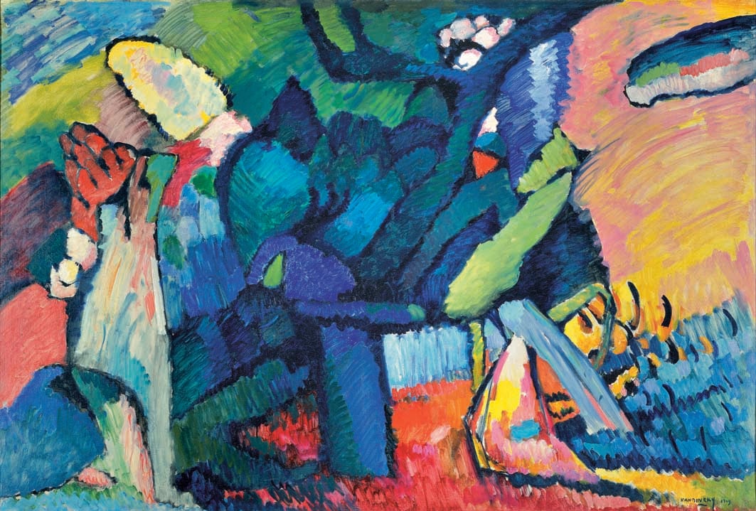 Vasilij Kandinskij Improvvisazione 4, 1909 Olio su tela, cm 107 x 159 Nižnij Novgorod, Museo Statale d’Arte © Nizhny Novgorod State Arts Museum, Nizhny Novgorod, Russia