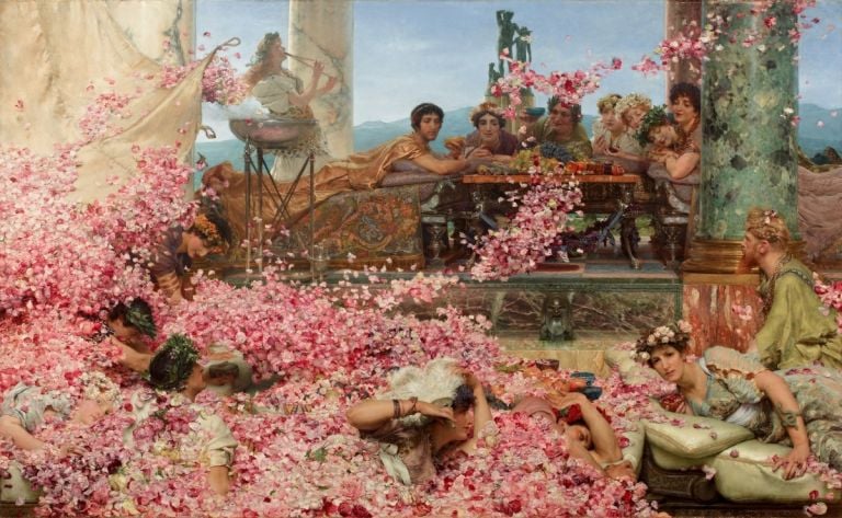 Lawrence Alma-Tadema, The Roses of Heliogabalus, 1888 (olio su tela, 132,7 x 214,4 cm), Colección Pérez Simón, Mexiko ©Piera, Arturo