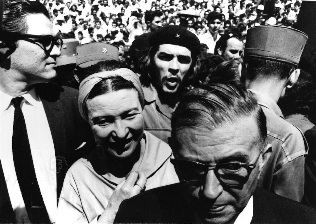 Alberto Korda, Sartre, Simone de Beauvoir e Che Guevara all'Avana, 1960