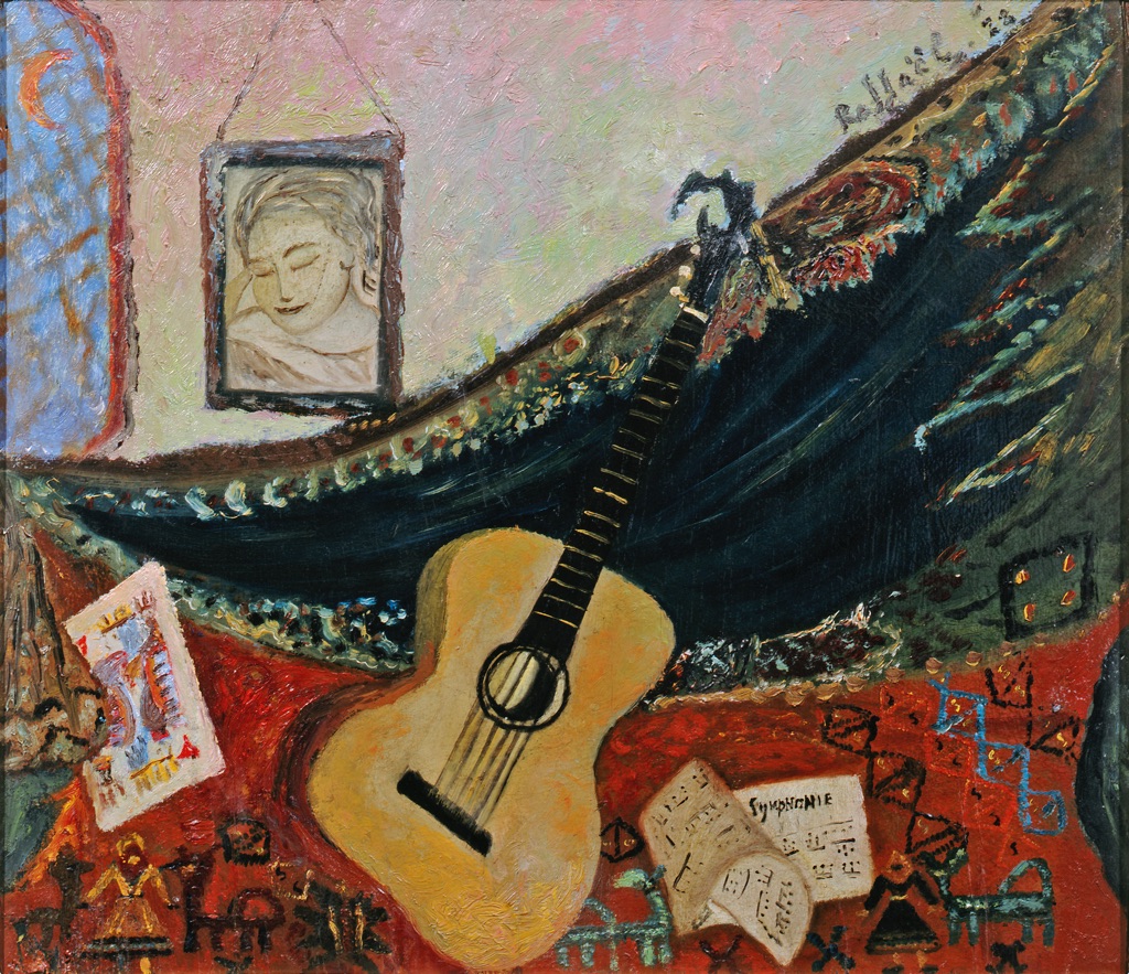 Antonietta Raphaël, Natura morta con chitarra, 1928. Collezione Giuseppe Iannaccone