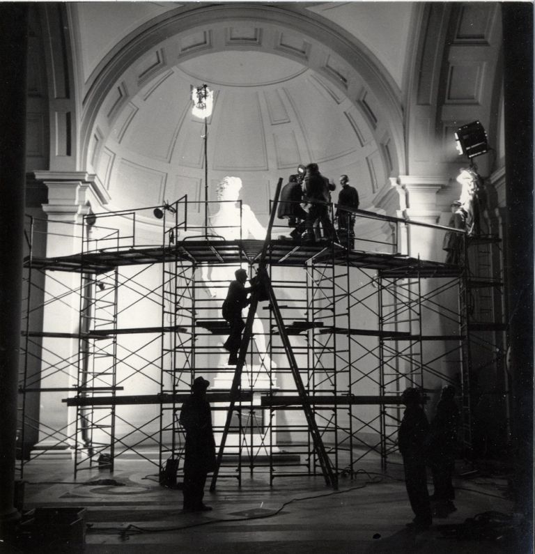 Backstage del critofilm realizzato da Carlo Ludovico Ragghianti dal titolo Michelangelo (1964)