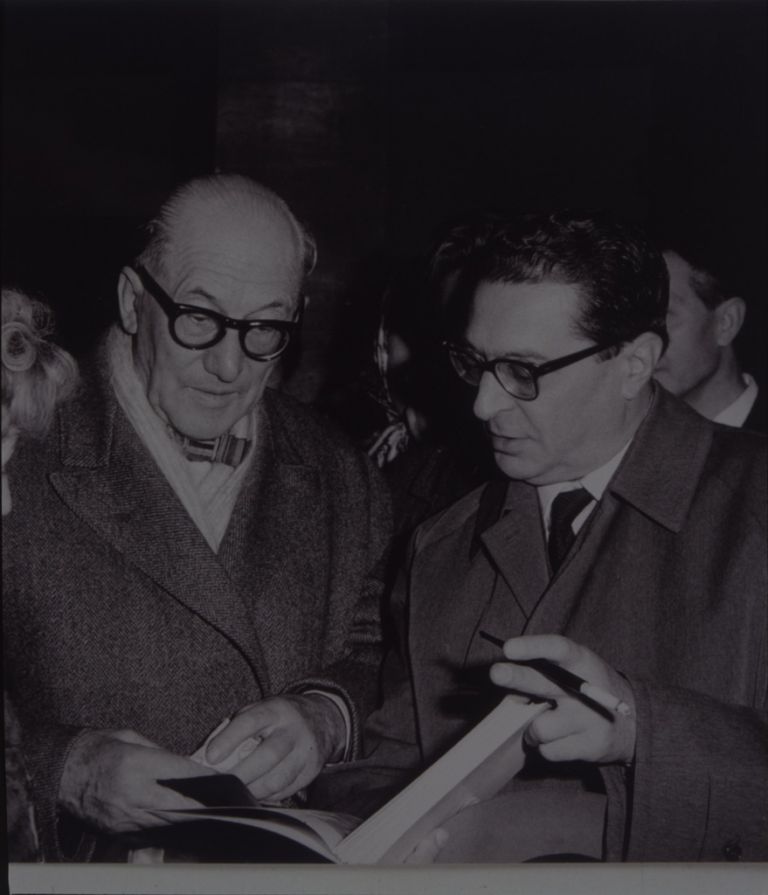 Carlo Ludovico Ragghianti con Le Corbusier